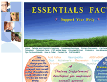 Tablet Screenshot of essentialsfactor.com